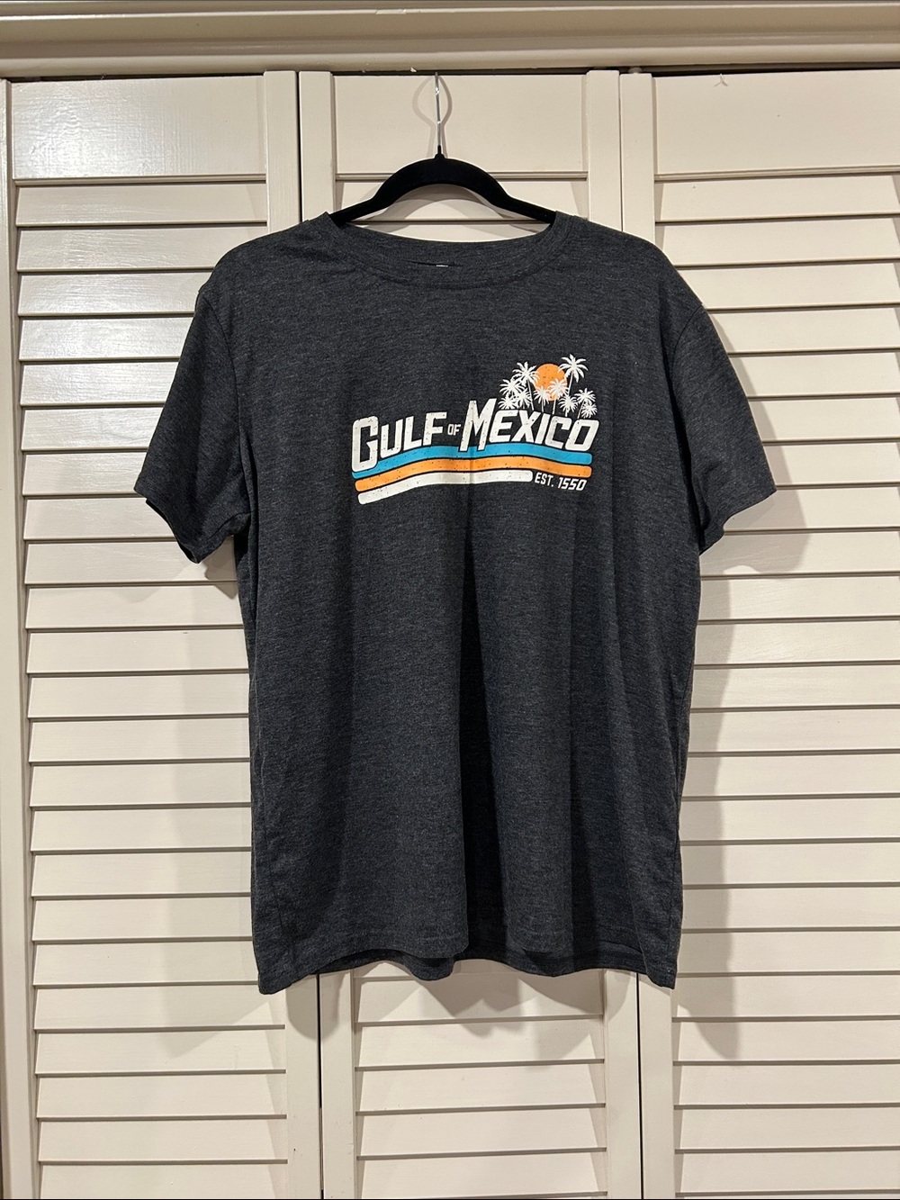 Gulf of Mexico Grey Graphic Tee Size XL